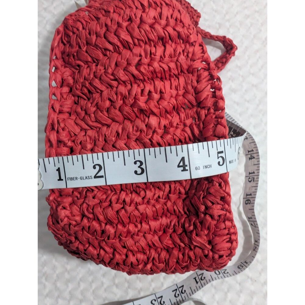 Universal Thread Red Crochet Crossbody Bag NWT - Picture 5 of 8
